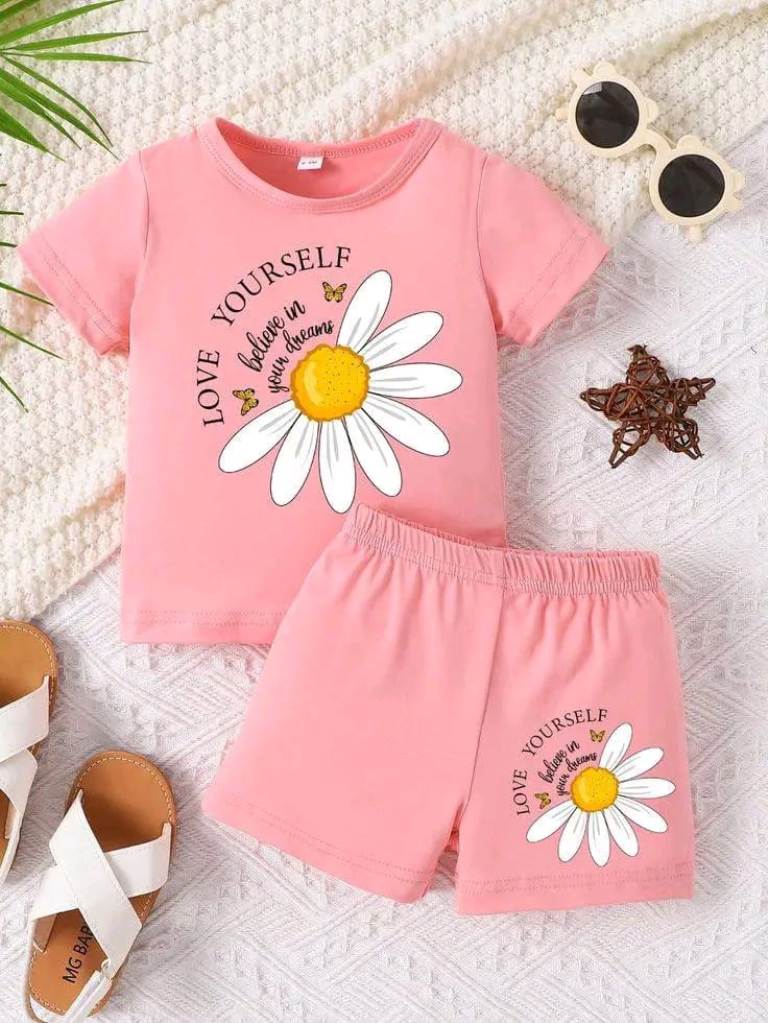 Baby Kids Girls T-Shirt Set