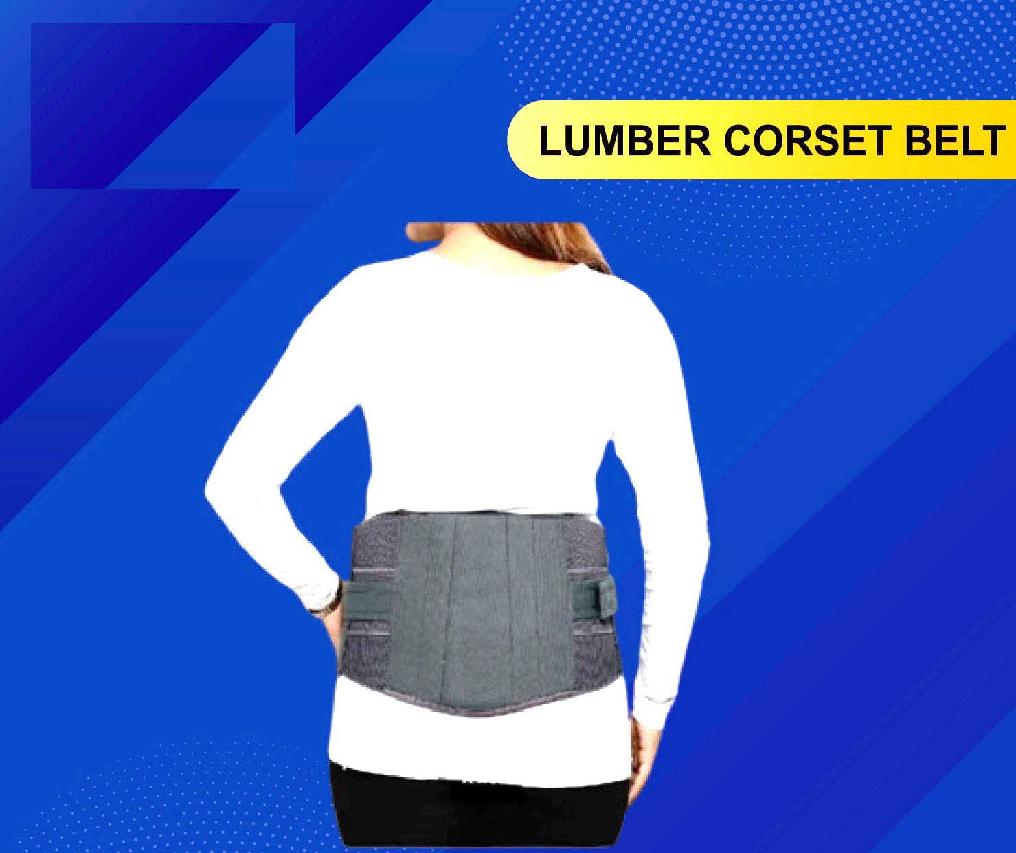 Lumber corset belt for man and woman to release back pain