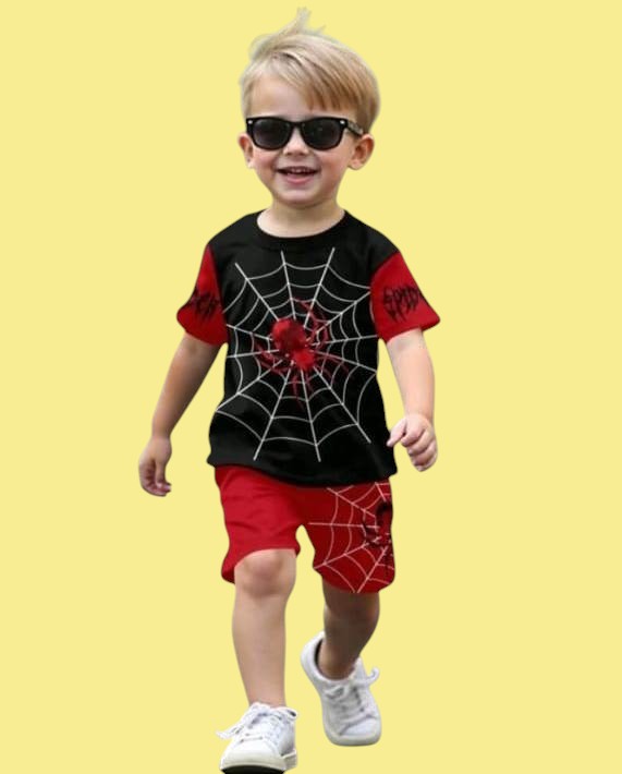 Baby Kids Boys Spider Man T-Shirt Set-2