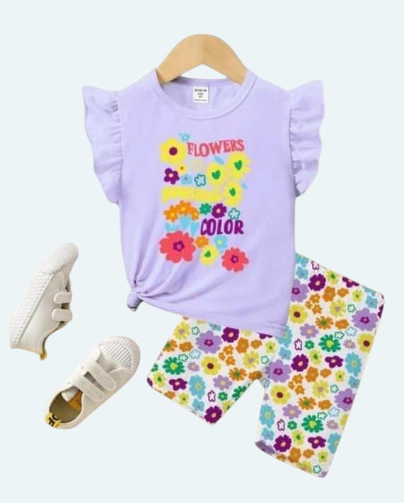 Baby Kids Girls/Boy T-Shirt Set-Girls Akashi Flower Dress-2